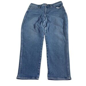 Madewell Womens Blue Denim Curvy Stovepipe Jeans Size 33 (36x26) Straight Leg